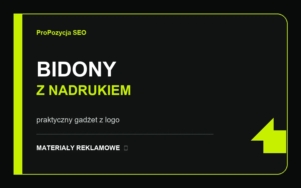 Bidony reklamowe z nadrukiem – praktyczny gadżet z logo firmy