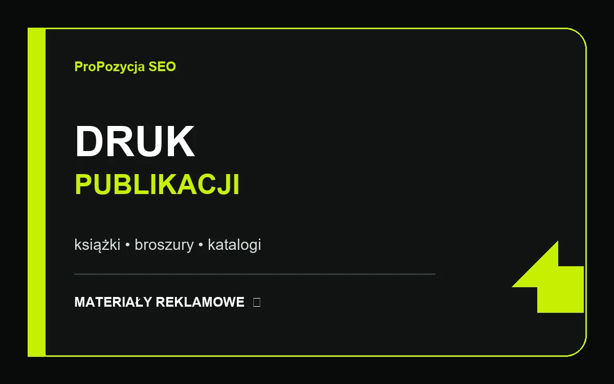 Druk książek, broszur i publikacji w małym nakładzie