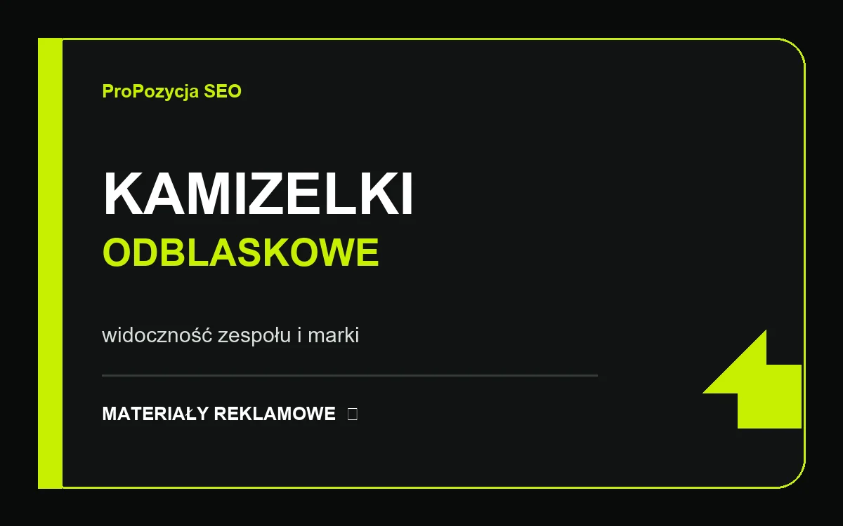 Kamizelki odblaskowe z nadrukiem – bezpieczeństwo i widoczność marki